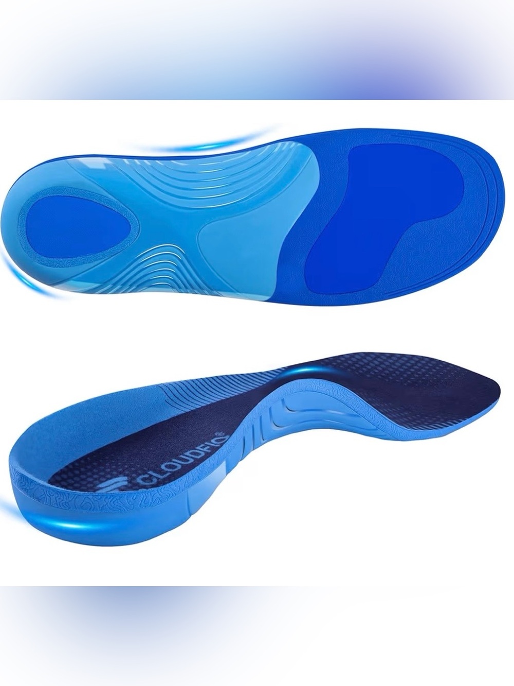 Cloudflo Men’s Blue Insoles for Comfort & Support size CL